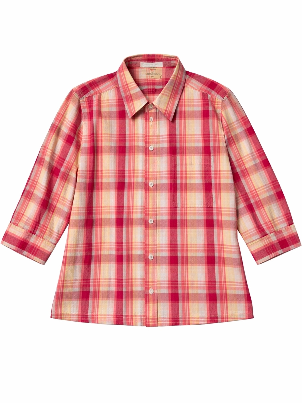 Christopher & Banks XL Plaid Button Down Shirt 100% Cotton